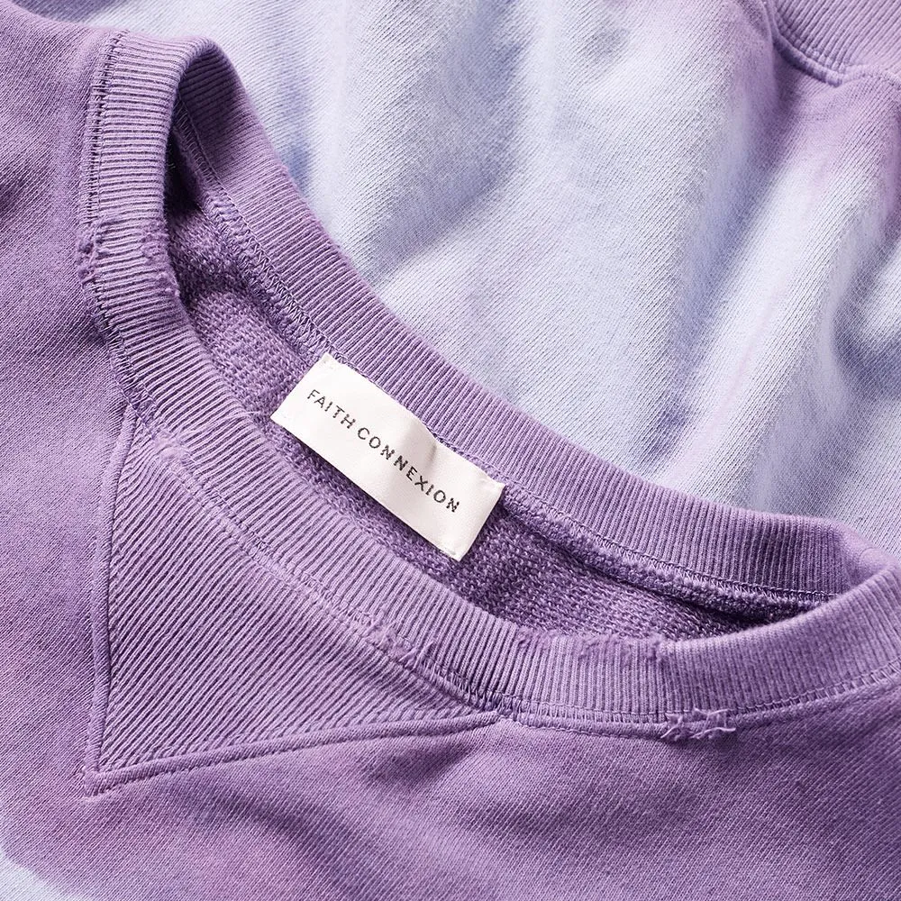 Faith Connexion Spray Raglan SweatBleached Purple