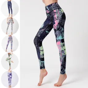 Fashion Tie Dye Leggings Women Fitness Yoga Pants Push Up Workout Sports Legging High Waist Tights Gym Ladies Clothing