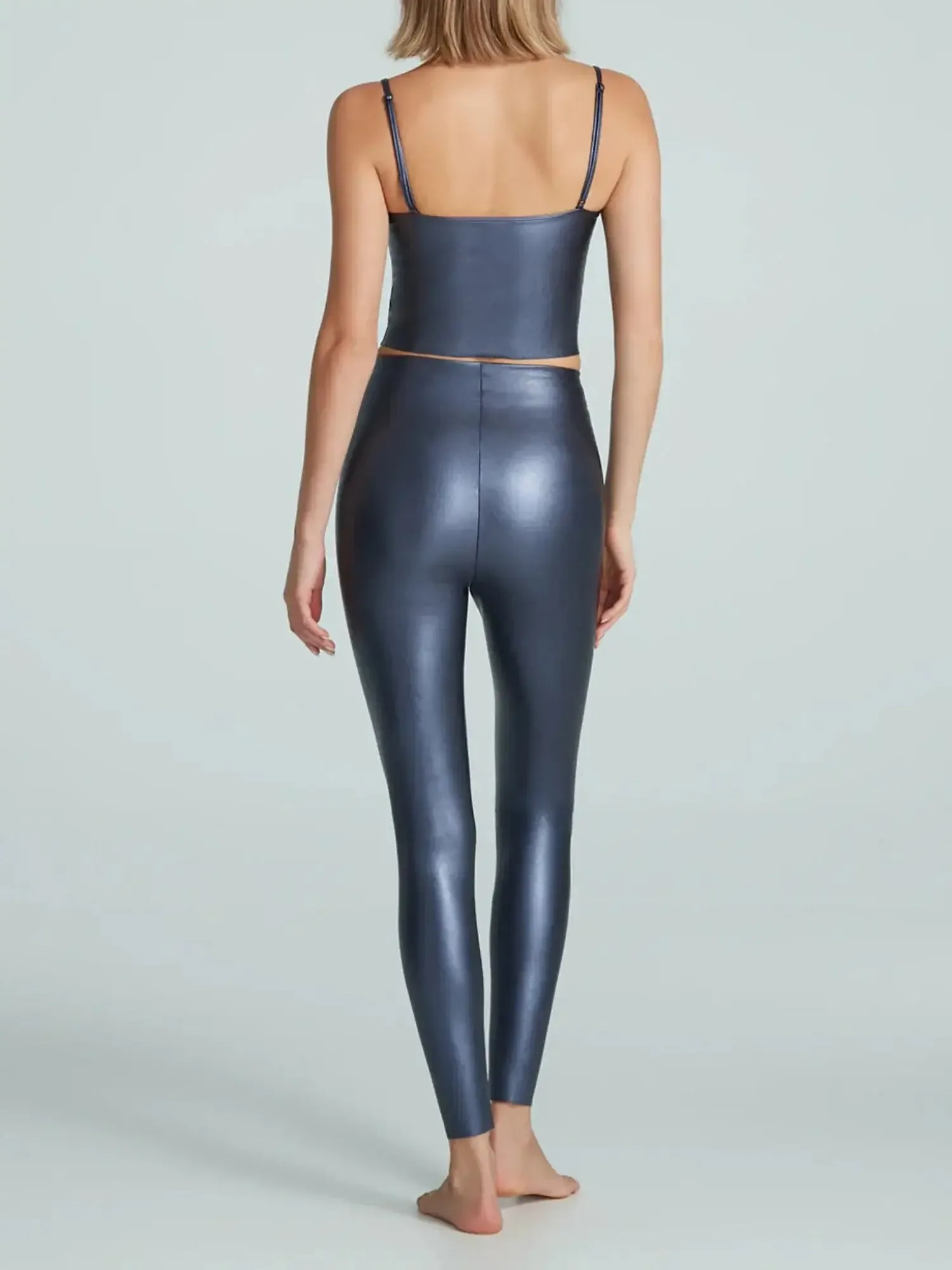 Faux Leather Leggings in Galaxy