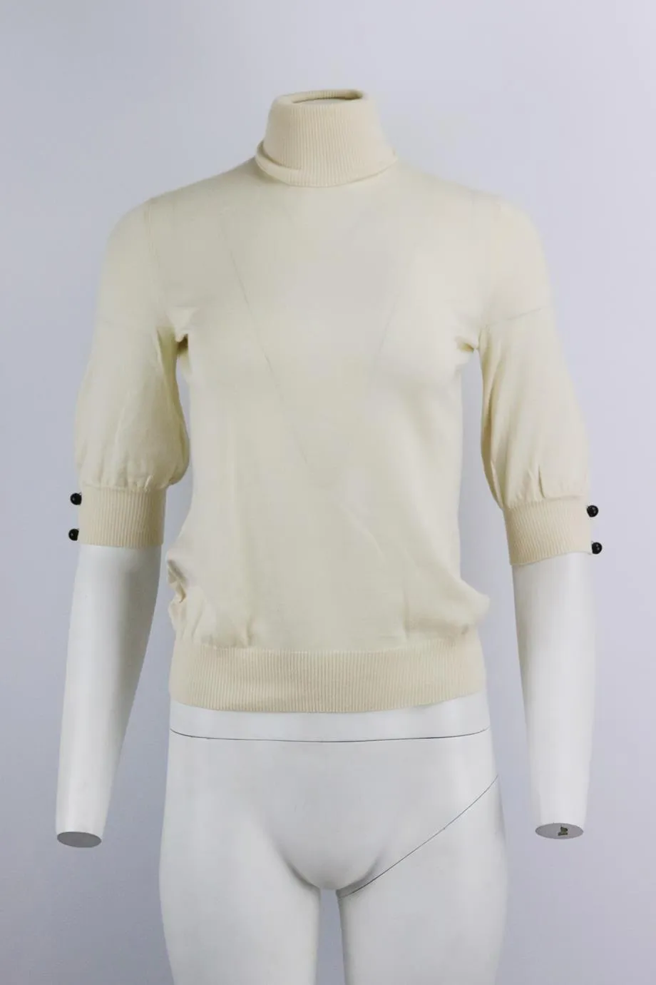 FENDI CASHMERE AND SILK BLEND TOP IT 40 UK 8