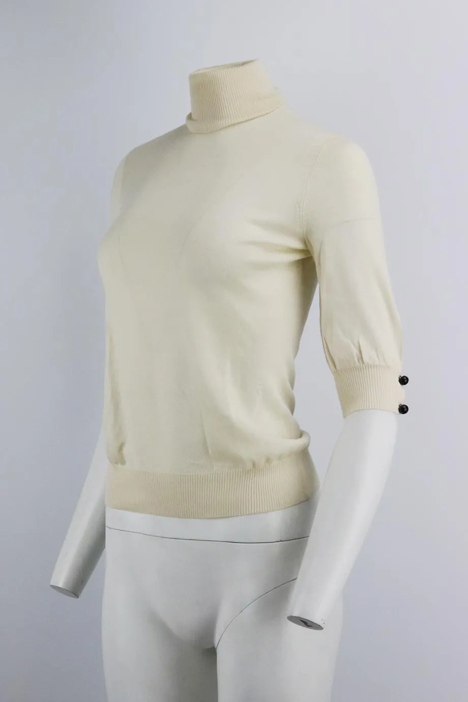 FENDI CASHMERE AND SILK BLEND TOP IT 40 UK 8