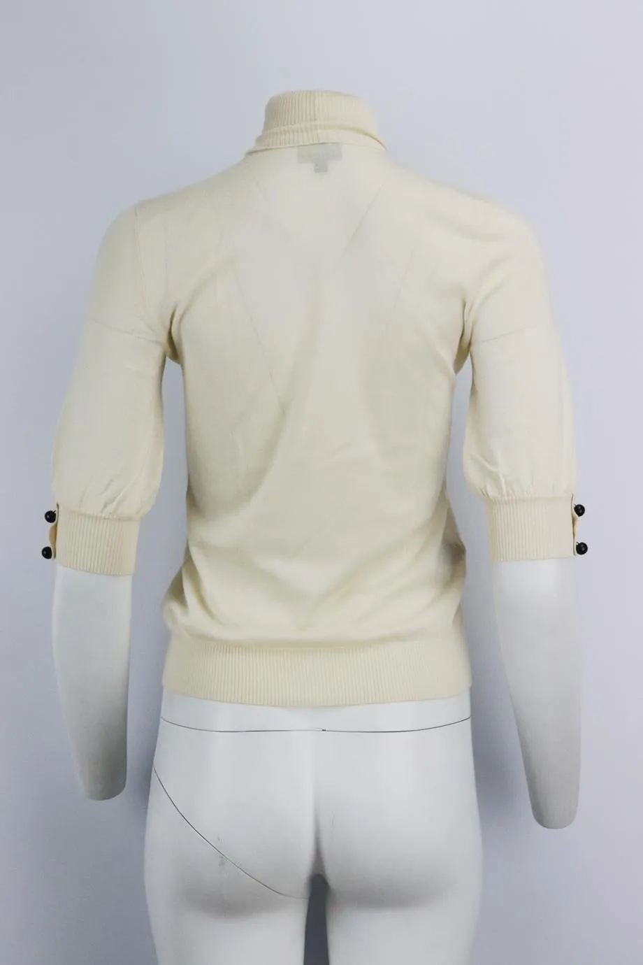 FENDI CASHMERE AND SILK BLEND TOP IT 40 UK 8