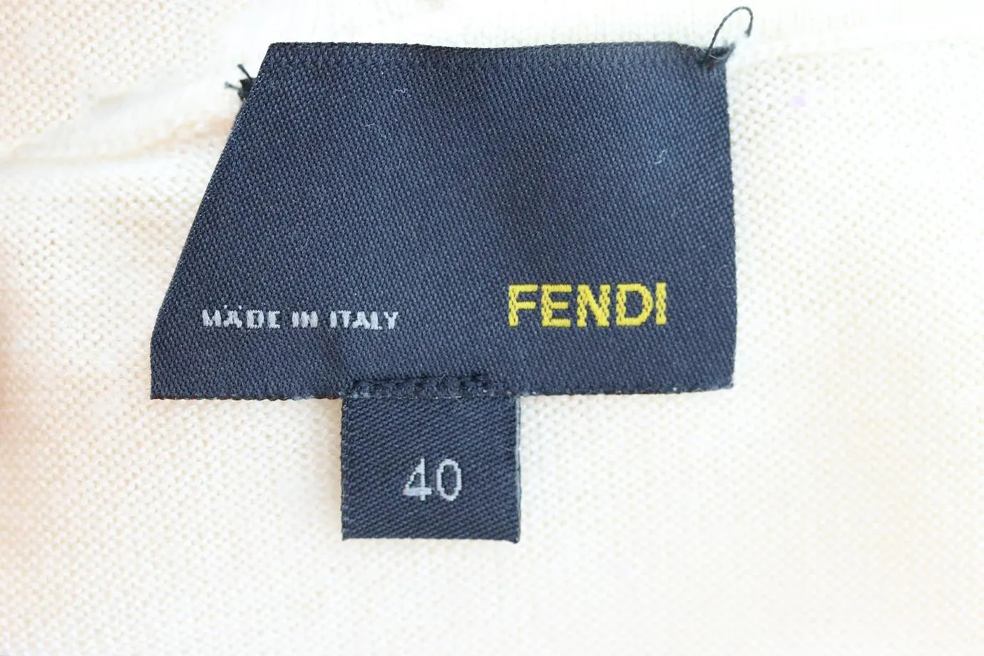 FENDI CASHMERE AND SILK BLEND TOP IT 40 UK 8