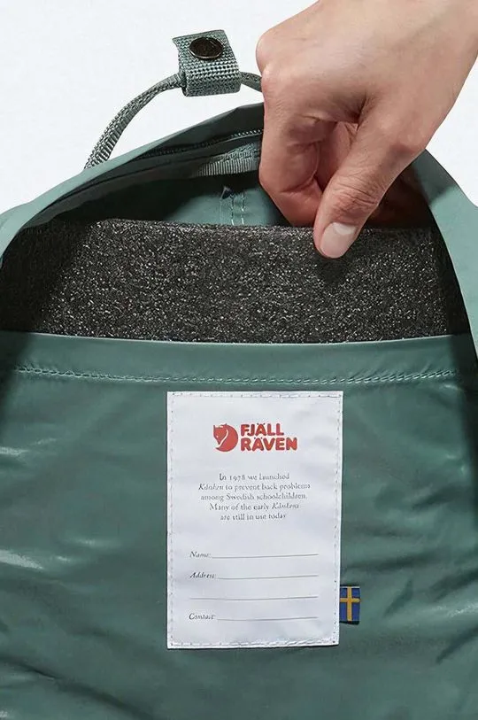 Fjallraven backpack Kanken green color