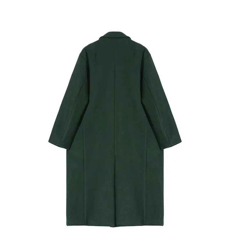 Forest Green Long Overcoat