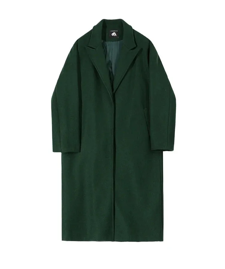 Forest Green Long Overcoat