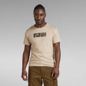 G-STAR INC - Men - Raw Felt Tee - Westpoint Khaki