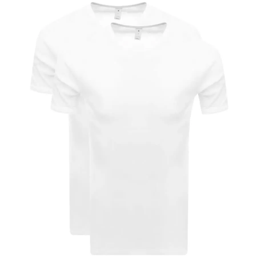 G Star Raw 2 Pack Base T Shirts White