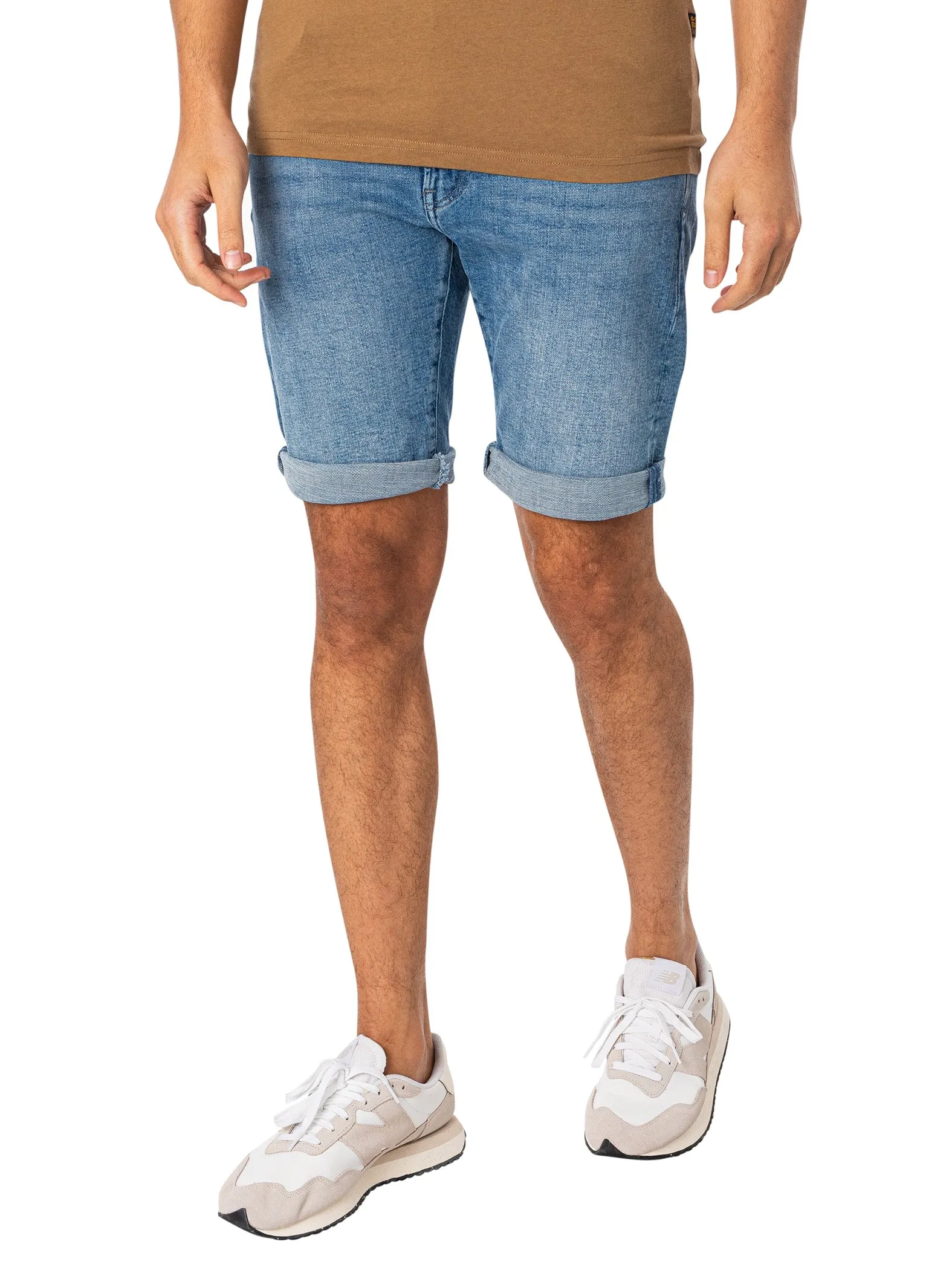 G-Star RAW 3301 Slim Denim Shorts - Sun Faded Blue