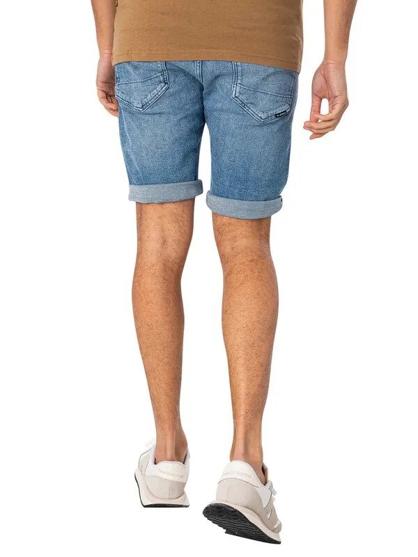 G-Star RAW 3301 Slim Denim Shorts - Sun Faded Blue