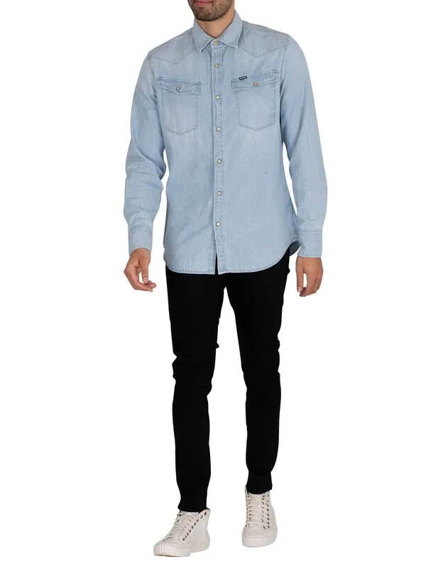 G-Star RAW 3301 Slim Shirt - Light Aged