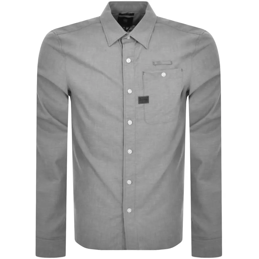 G Star Raw Bristum 2.0 Long Sleeve Shirt Grey