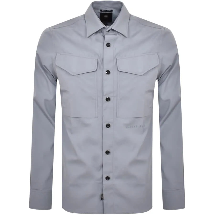 G Star Raw Cargo Regular Long Sleeve Shirt Grey