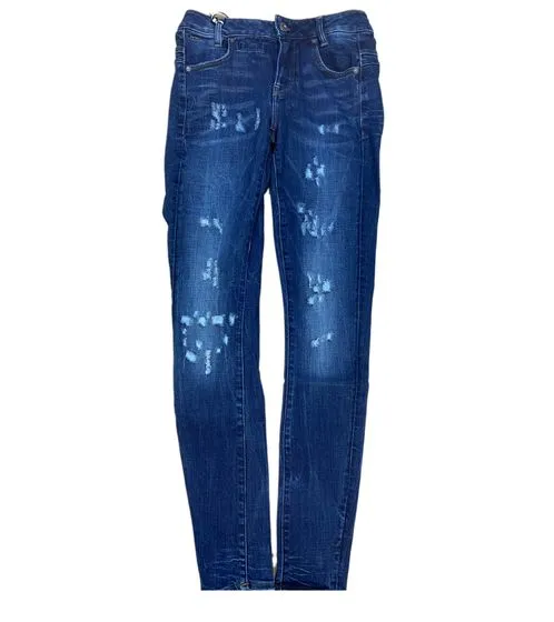 G-Star RAW D-Staq Damen Baumwoll-Hose angesagte Skinny-Hose Freizeit-Hose DO6729-9136-8918 Dunkelblau