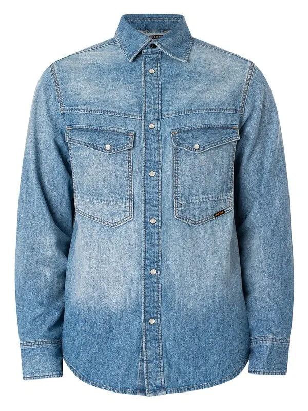 G-Star RAW Dakota Regular Shirt - Sun Faded Thames