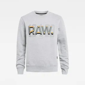 G-STAR: RAW DOT LOGO SWEATSHIRT