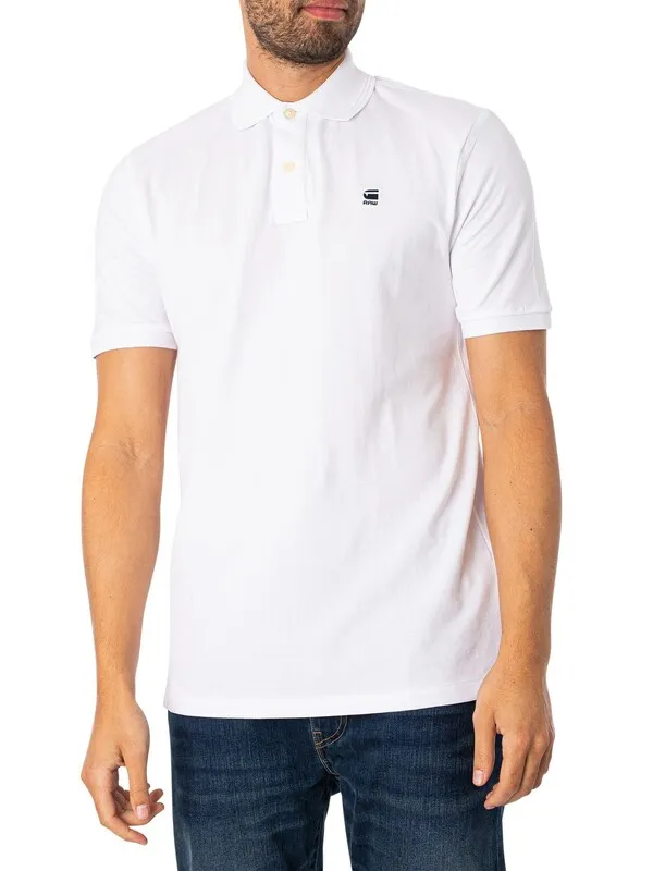 G-Star RAW Dunda Polo Shirt - White