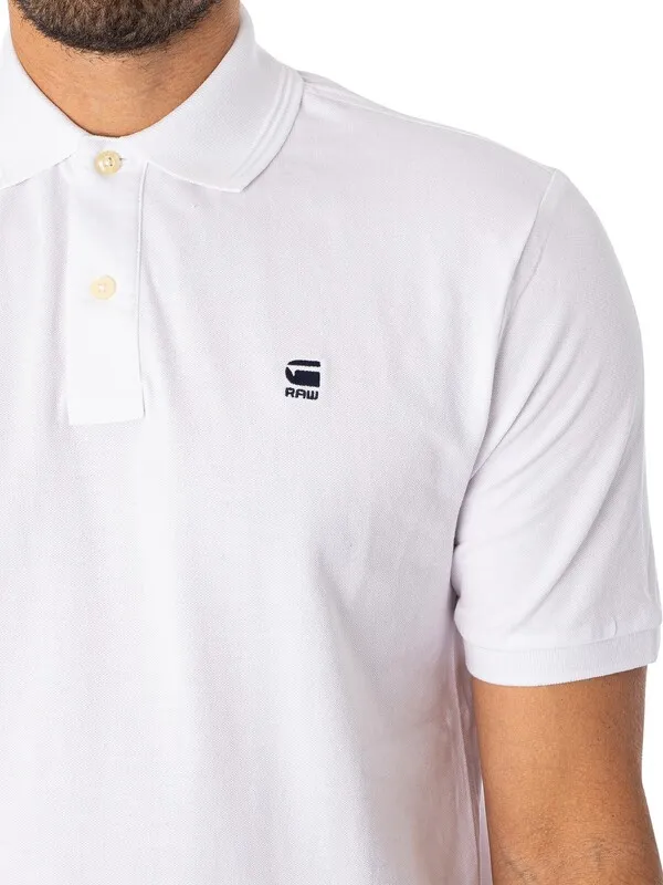 G-Star RAW Dunda Polo Shirt - White