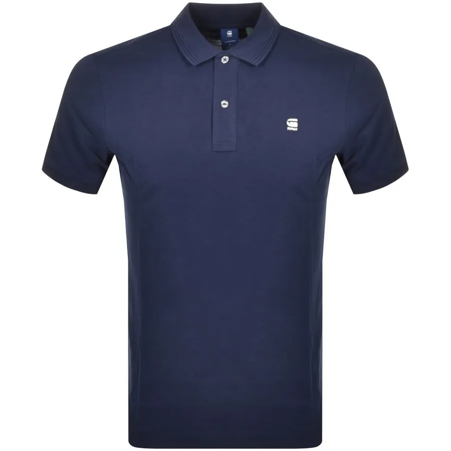 G Star Raw Dunda Polo T Shirt Navy