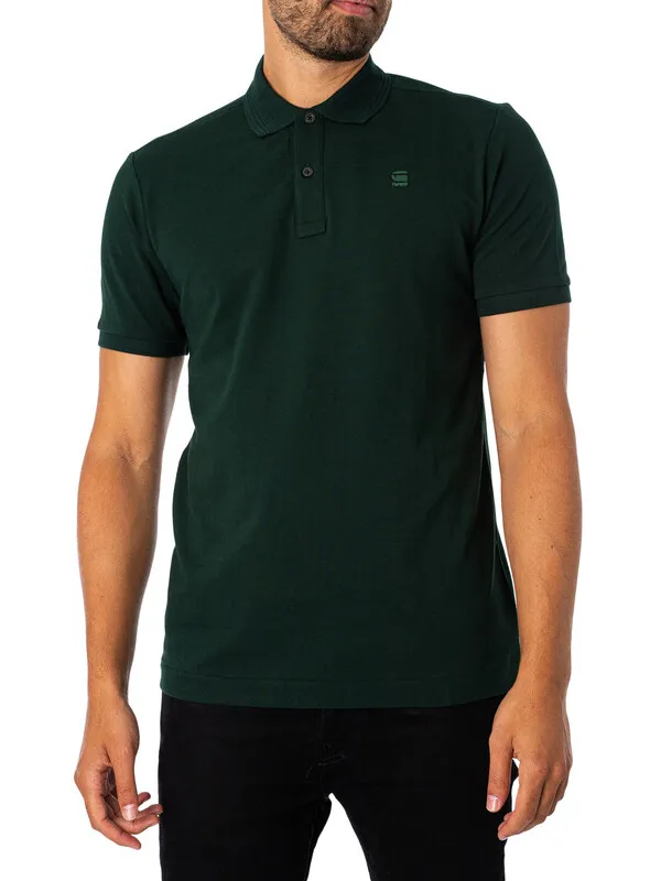 G-Star RAW Dunda Slim Polo Shirt - Laub