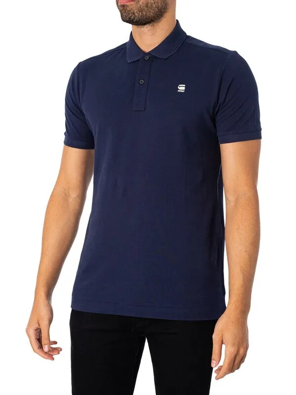 G-Star RAW Dunda Slim Polo Shirt - Sartho Blue