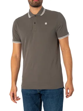 G-Star RAW Dunda Slim Stripe Polo Shirt - Grey