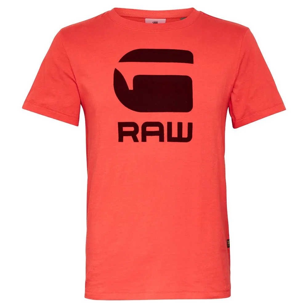 G-Star RAW FLOCK HAMBURGER LOGO R T / Men’s -FLAME