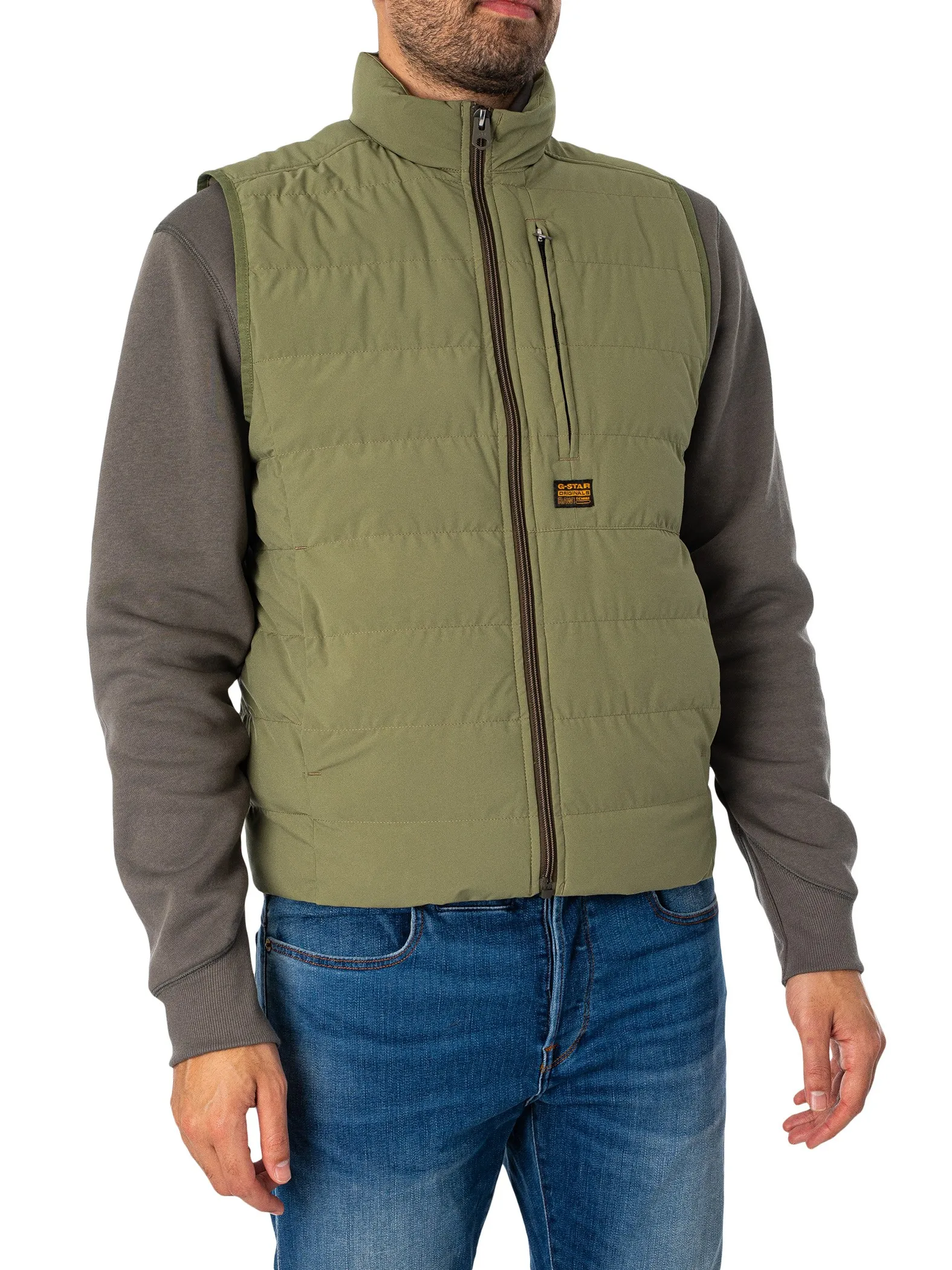 G-Star RAW Foundation Liner Gilet - Sage Green