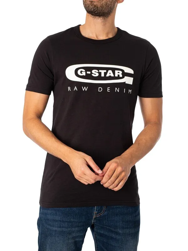 G-Star RAW Graphic Slim T-Shirt - Dark Black