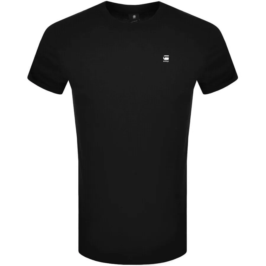 G Star Raw Lash Logo T Shirt Black