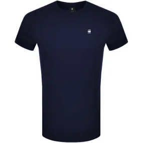 G Star Raw Lash Logo T Shirt Navy