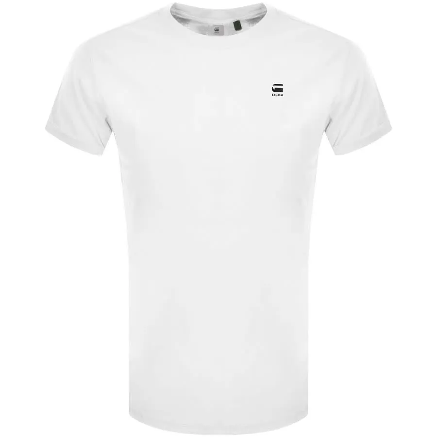 G Star Raw Lash Logo T Shirt White