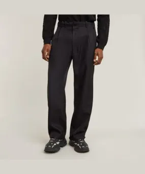 G-Star RAW Men Pleated Chino Relaxed Black Size 36-34