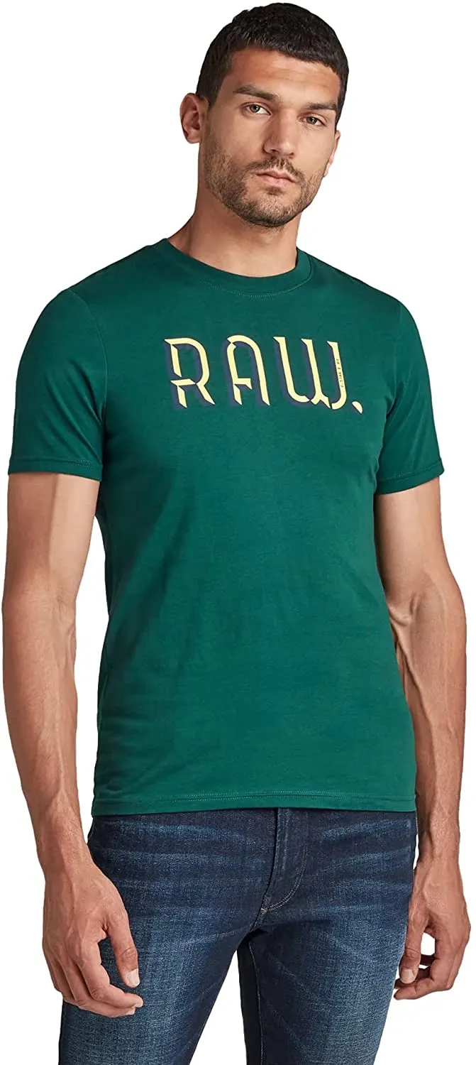 G-Star Raw Men's 3D Raw Logo Short Sleeve Crew Neck T-Shirt