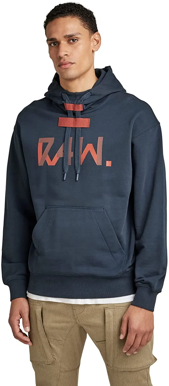 G Star Raw Mens 7411 Loose Hooded Sweatshirt