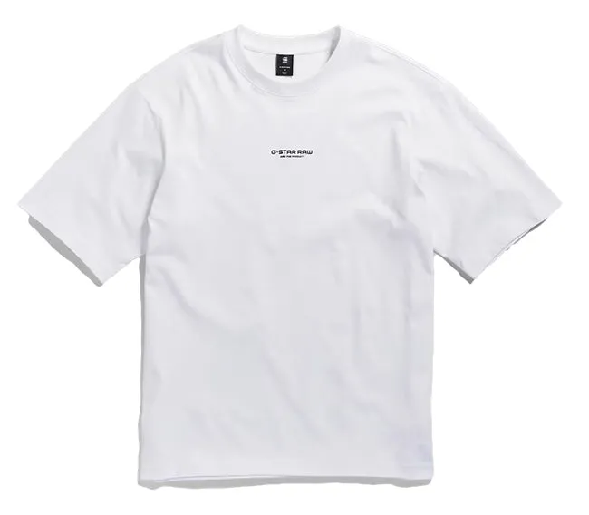 G Star Raw Mens Center Chest Boxy T-shirt White