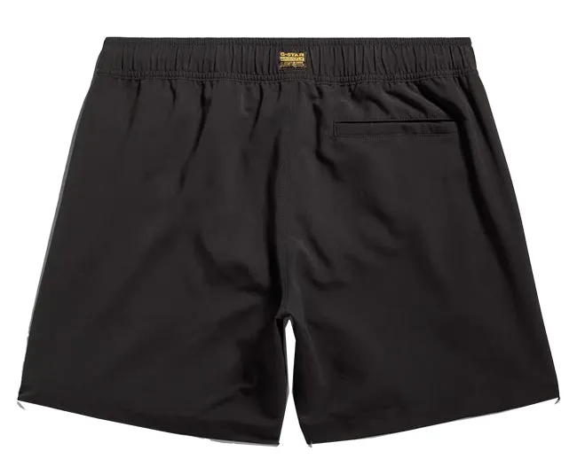 G Star Raw Mens Dirik Solid Swim Shorts Dark Black