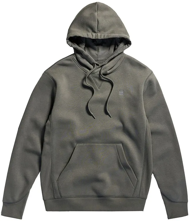 G Star Raw Mens Premium Core Hooded Sweatshirt GS Grey