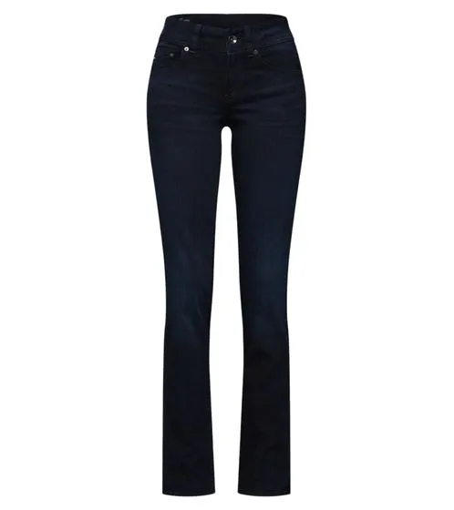 G-Star RAW Midge Saddle Damen Baumwoll-Hose angesagte Superstretch-Hose Freizeit-Hose D02153-8971-89 Dunkelblau