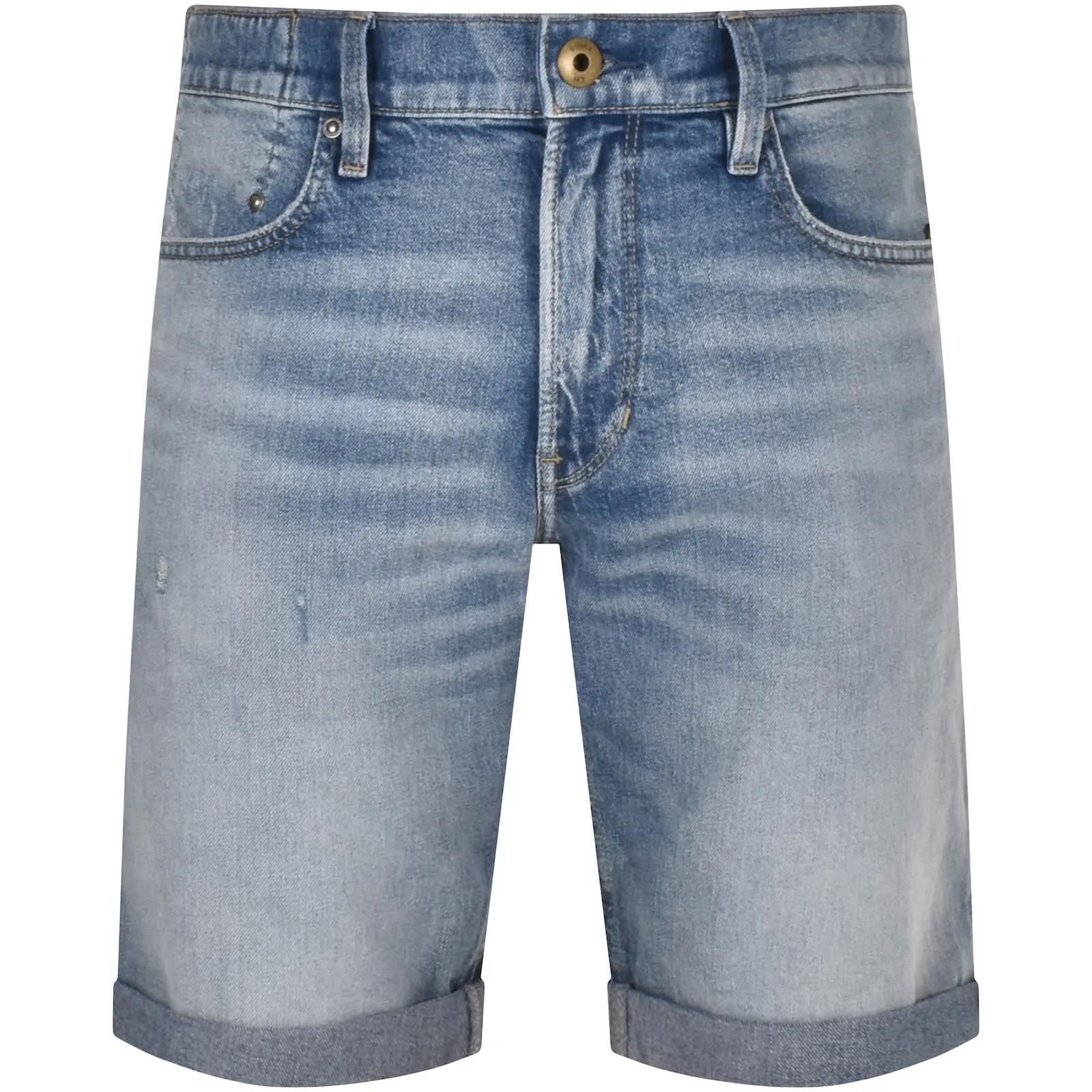 G Star Raw Mosa Denim Shorts Light Wash Blue