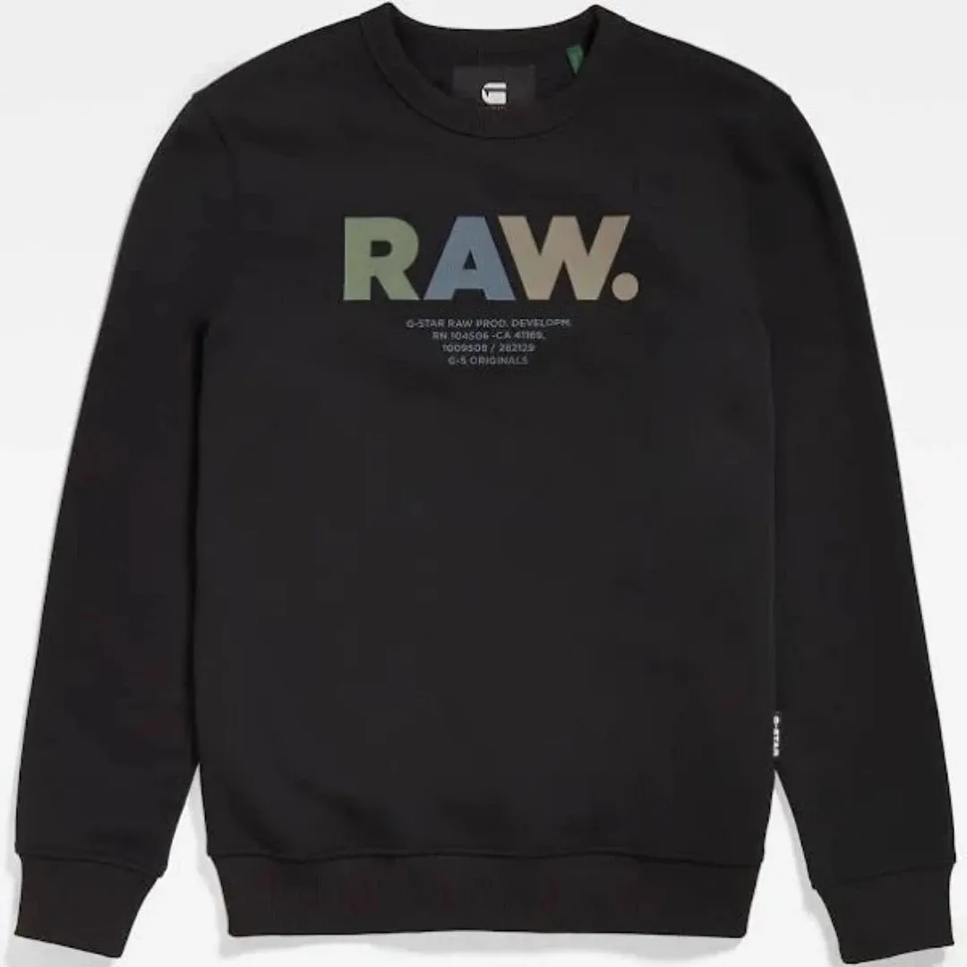 G-Star RAW MULTI COLORED RAW SW / Men’ - DK BLACK