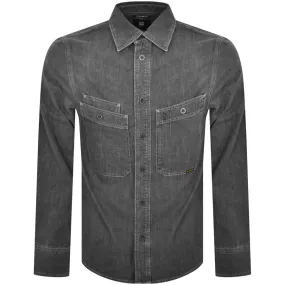 G Star Raw Nimes Regular Long Sleeved Shirt Grey