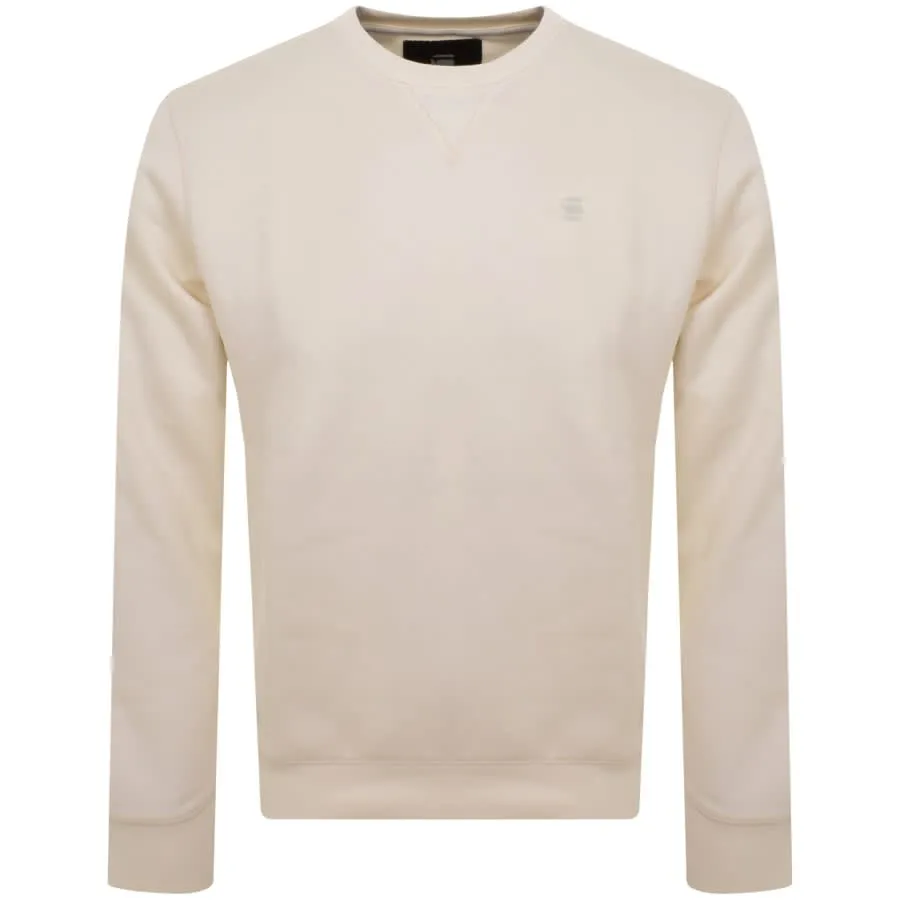 G Star Raw Premium Core Sweatshirt Beige