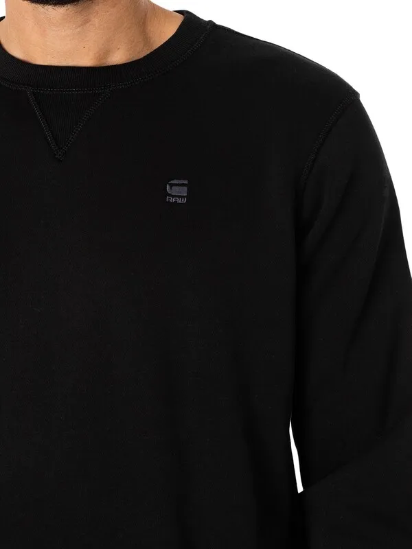 G-Star RAW Premium Core Sweatshirt - Dark Black