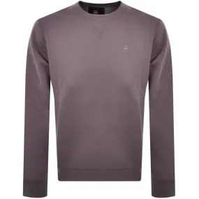 G Star Raw Premium Core Sweatshirt Purple