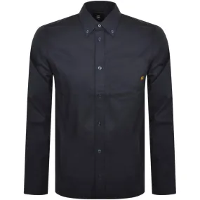 G Star Raw Regular Long Sleeved Shirt Navy