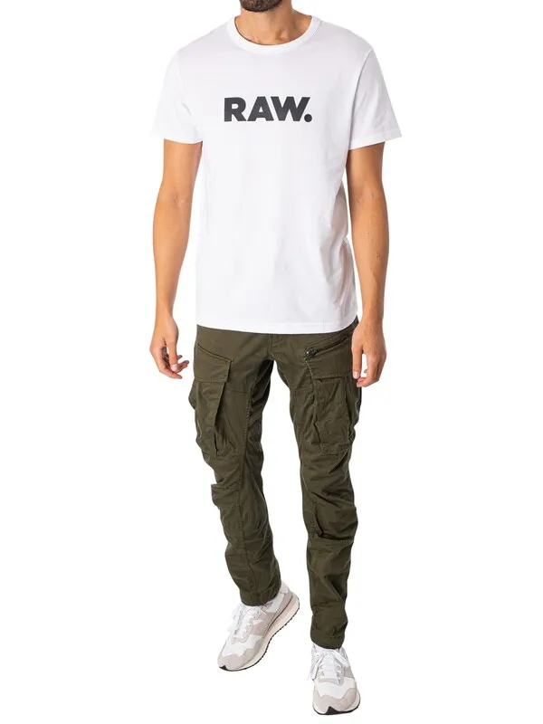 G-Star RAW Rovic Zip 3D Straight Tapered Cargos - Dark Bronze Green