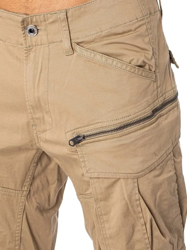 G-Star RAW Rovic Zip 3D Straight Tapered Cargos - Dune