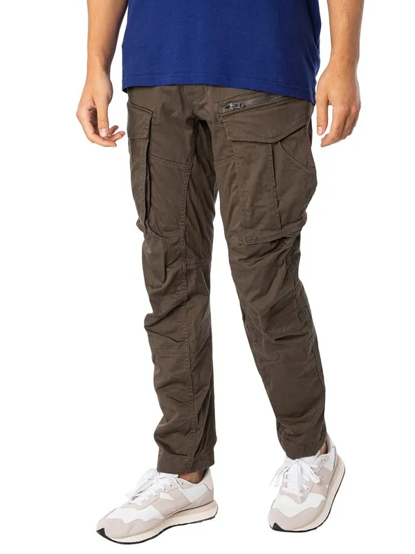 G-Star RAW Rovic Zip 3D Straight Tapered Cargos - GS Grey