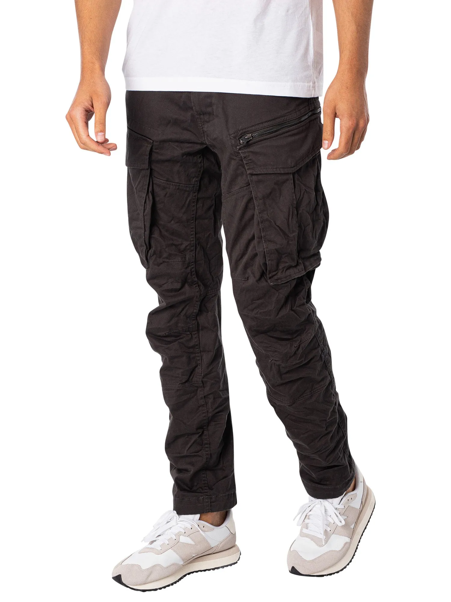 G-Star RAW Rovic Zip 3D Straight Tapered Cargos - Raven